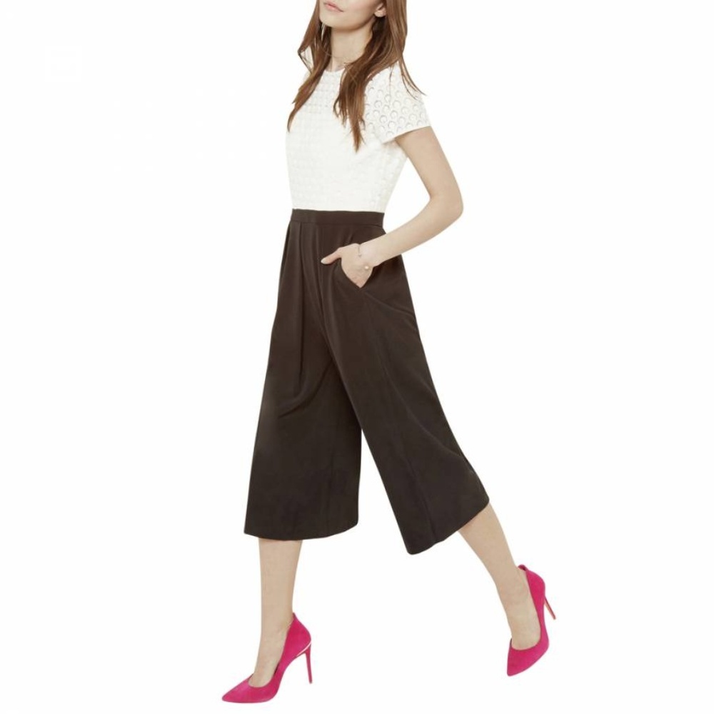 Ted Baker Lace Bodice Culotte Jumpsuit